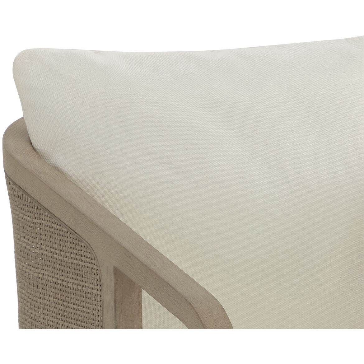 Palermo Drift Brown / Stinson Cream Outdoor Dining Chair